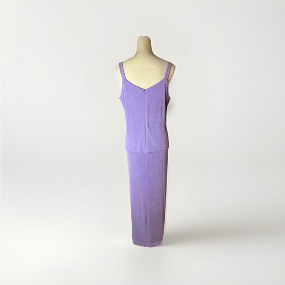 Vintage Alex Evenings Gown Glamorous Lavender – Size 14W - Picture 3 of 8